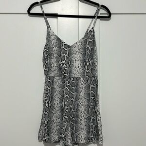 Snake skin shorts jumper